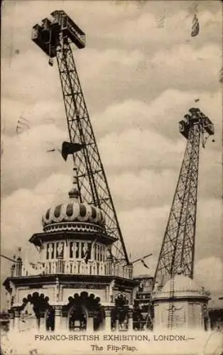 Ak London, Franco British Exhibition 1908, Flip Flap