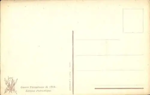 Künstler Ak Solomko, La lettre du Pape Benoit XV a Guillaume, Kaiser Wilhelm II, Jesus, Karikatur