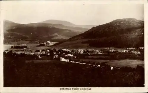 Ak Braemar Schottland, Panorama von Morrone