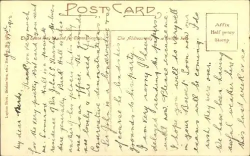 Ak Burnley Lancashire England, Bankhalle