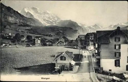 Ak Wengen Kanton Bern, Teilansicht