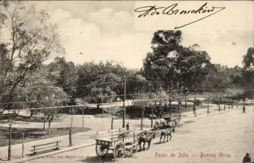 Ak Buenos Aires, Argentinien, Paseo de Julio