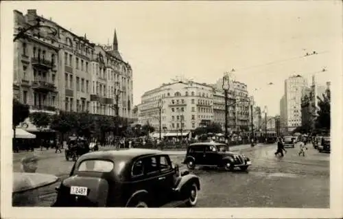 Foto Beograd Belgrad Serbien, Teraciaplatz mit Hochhaus