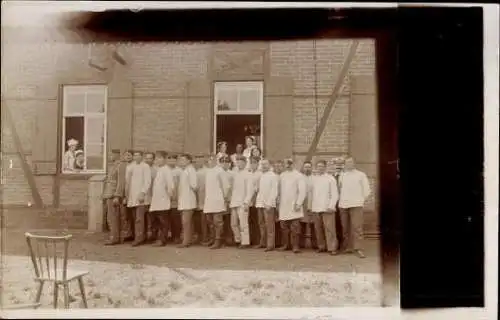 Set von 10 AK Foto Gruppenbild, Krankenschwestern und Ärzte, deutsche Soldaten, Kaiserreich