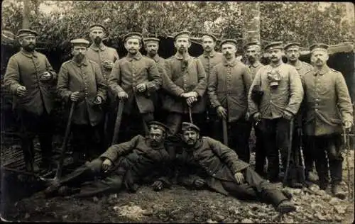 Set von 10 AK Soldaten Kaiserreich Gruppenbild