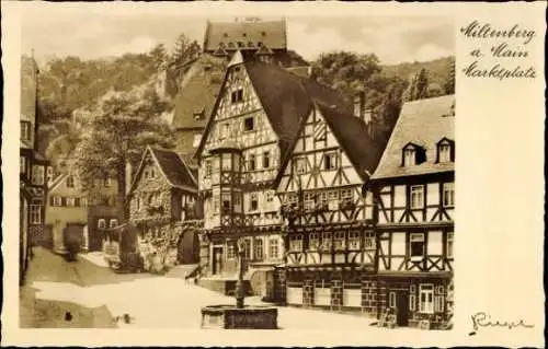 Set von 10 AK Hotel Riesen Miltenberg