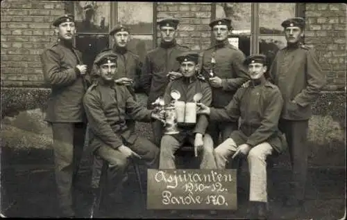 Set von 10 AK Soldaten Gruppenbild Kaiserreich