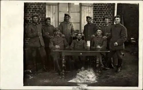 Set von 10 AK Soldaten Gruppenbild Kaiserreich