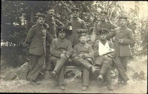 Set von 10 AK Soldaten Gruppenbild Kaiserreich