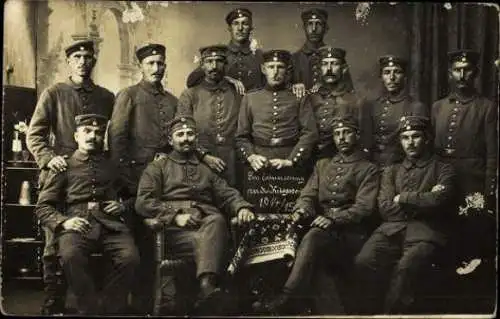 Set von 10 Ak Soldaten Gruppenbild Kaiserreich