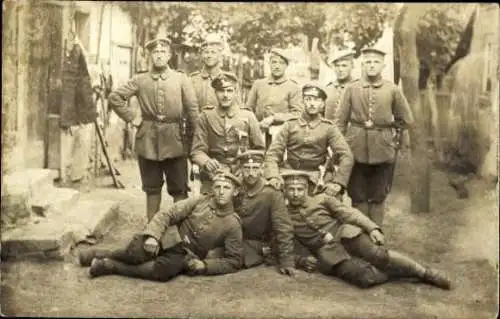 Set von 10 Ak Soldaten Gruppenbild Kaiserreich