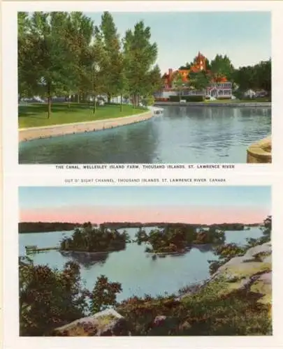 Set von 10 Ak zusammenhängend im Umschlag Thousand Island  Canada