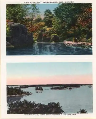 Set von 10 Ak zusammenhängend im Umschlag Thousand Island  Canada