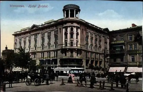 Ak Warszawa Warschau Polen, Hotel Bristol