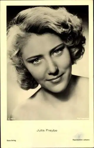 Ak Schauspielerin Jutta Freybe, Portrait