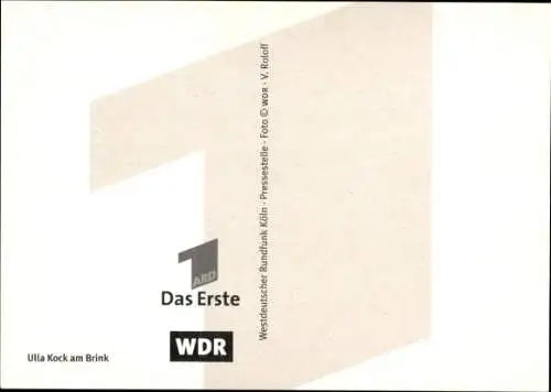 Ak Moderatorin Ulla Koch am Brink, Portrait, Autogramm