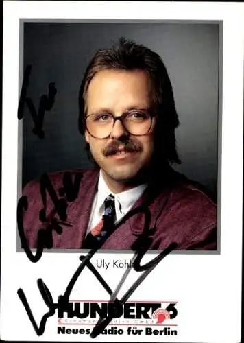 Ak Moderator Uly Köhler, Portrait, Autogramm