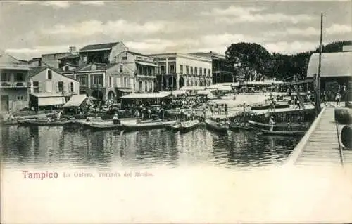 Ak Tampico Mexiko, La Galera, Tomada del Muelle