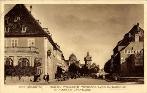 Judaiaka Ak Sélestat Schlettstadt Elsass Bas Rhin, Rue du President Poincare, Synagoge