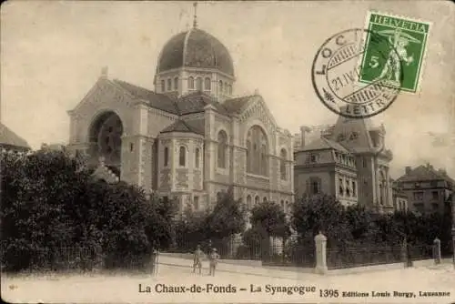 Judaika Ak La Chaux de Fonds Kanton Neuenburg, Synagoge