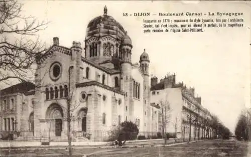 Judaika Ak Dijon Côte d'Or, La Synagogue, Synagoge