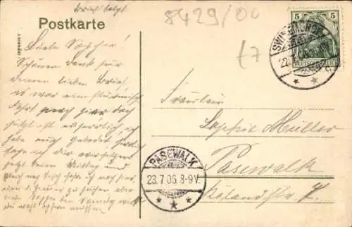 Ak Chorzelin Osternothafen Świnoujście Swinemünde Pommern, Leuchtturm, Segelboot