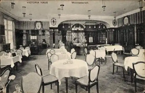 Ak Essen im Ruhrgebiet, Victoria Haus, Weinrestaurant