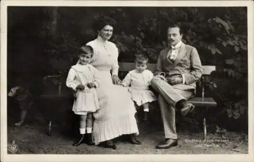 Ak Großherzog Ernst Ludwig von Hessen und Familie