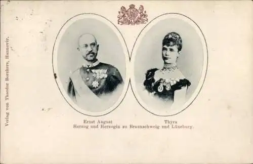 Ak Ernst August und Thyra, Herzog und Herzogin zu Braunschweig und zu Lüneburg