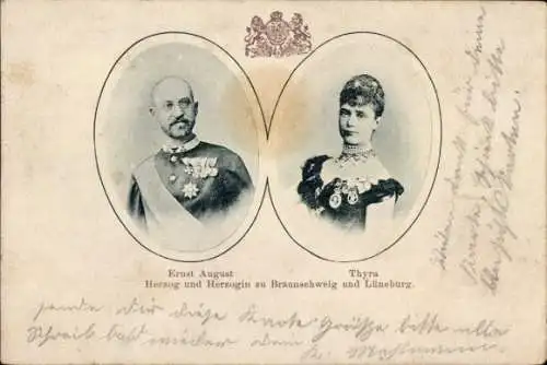 Ak Ernst August und Thyra, Herzog und Herzogin zu Braunschweig und zu Lüneburg