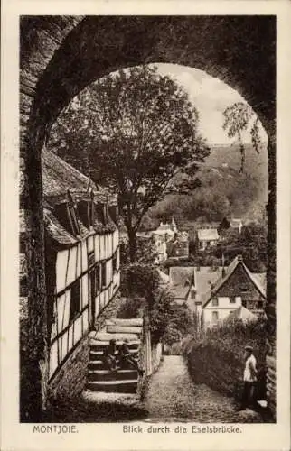 Ak Monschau Montjoie in der Eifel, Eselsbrücke