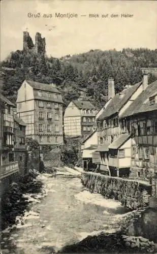 Ak Monschau Montjoie in der Eifel, Blick auf den Haller