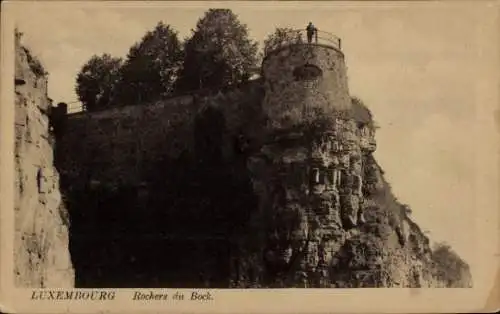 Ak Luxemburg, Bock-Felsen