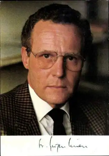 Ak Politiker Jürgen Linde, Portrait, Autogramm