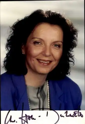 Ak Politikerin Christine Hohmann-Dennhardt, SPD, Portrait, Autogramm