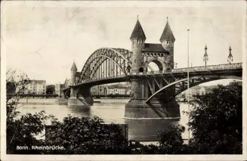 Ak Bonn am Rhein, Rheinbrücke