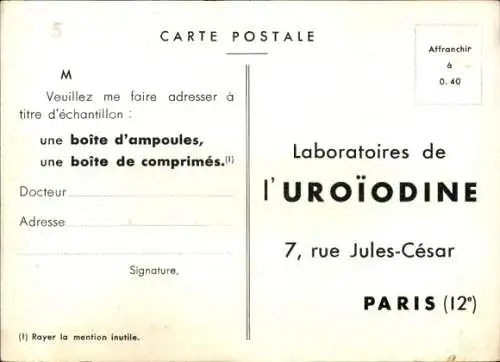 Ak Reklame, Chronischer und deformierender Rheumatismus, Uroiodine Laboratories