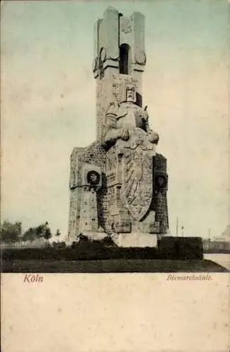 Ak Köln am Rhein, Bismarcksäule