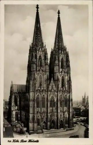 Ak Köln am Rhein, Dom, Westseite