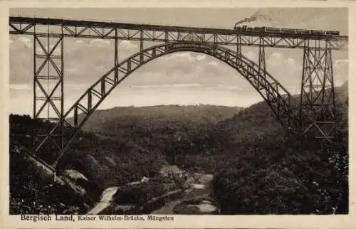 Ak Solingen im Bergischen Land, Müngstener Brücke, Kaiser Wilhelm Brücke