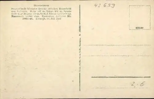 Ak Solingen im Bergischen Land, Müngstener Brücke, Kaiser Wilhelm Brücke