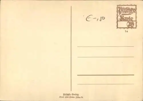 Scherenschnitt Künstler Ak Plischke, G., Kind, Feder, Tintenfass, Schreib mal