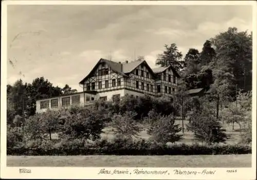 Ak Reinhardtsdorf Schöna Sächsische Schweiz, Wolfsberg Hotel, Hahn 13265