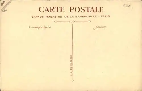 Ak Kind auf einem Dreirad