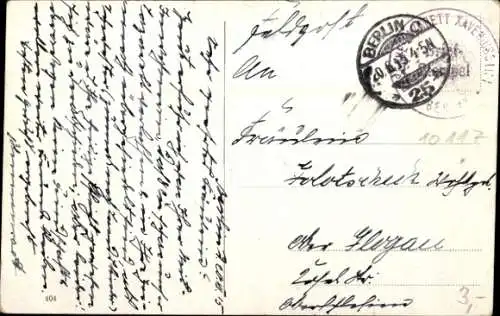 Ak Berlin Mitte, Unter den Linden, Neue Wache, Straßenbahn