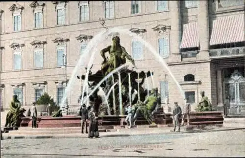 Ak Berlin Mitte, Schlossbrunnen