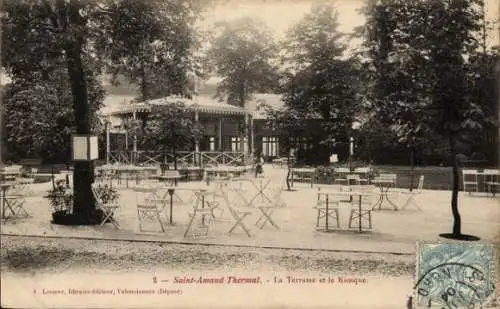 Ak Saint Amand les Eaux Nord, La Terrasse, Le Kiosque