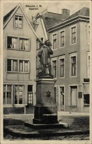 Ak Münster in Westfalen, Kiepen-Kerl, Denkmal