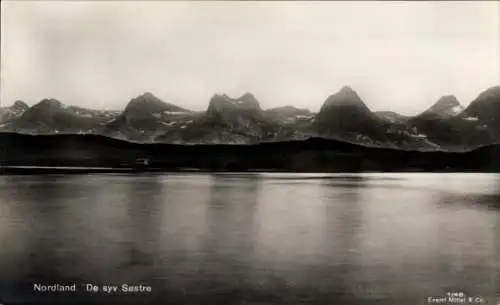 Ak Nordland Norwegen, De syv Sostre, Bergkette