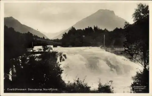 Ak Sandane Sandene Norwegen, Nordfjord, Eveböfossen